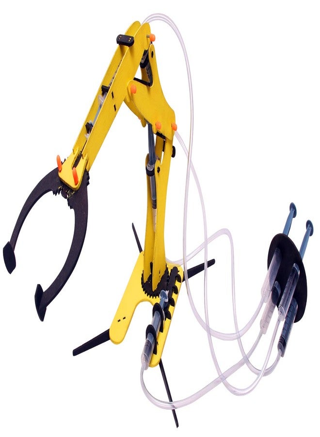 THE CURIOUS BRAIN® Hydraulic Gripper- Robotic Mechanical ARM Working Model- DIY KIT for Girls & Boys- Science FAIR School Educational Model- STEM Learning Activity- Mechanical LAB Model - Image 3